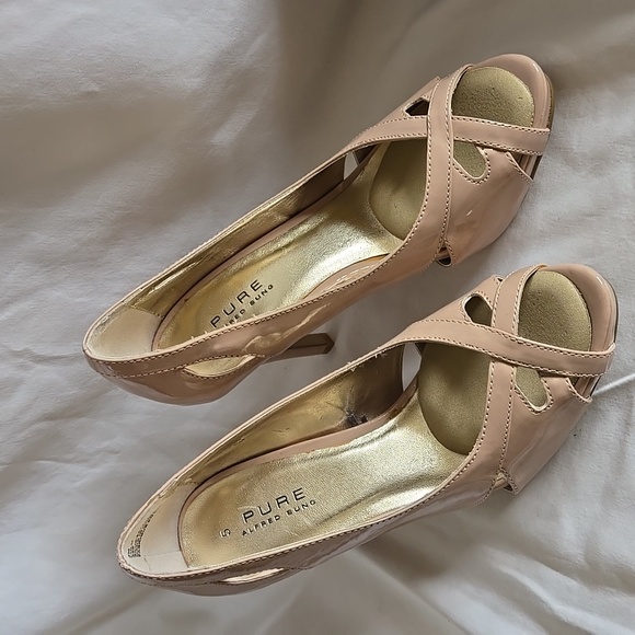 *New* Alfred Sung 5M Nude, peep toe - Picture 1 of 5